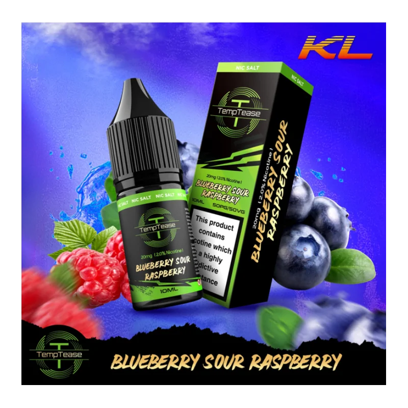 TempTease Nic Salt Blueberry Sour Raspberry 20mg 10ml E liquid