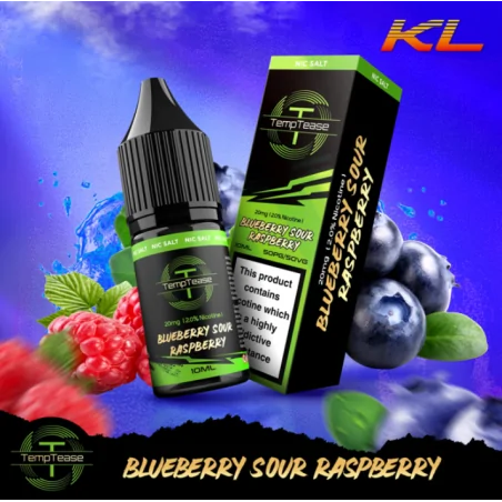 TempTease Nic Salt Blueberry Sour Raspberry 20mg 10ml E liquid