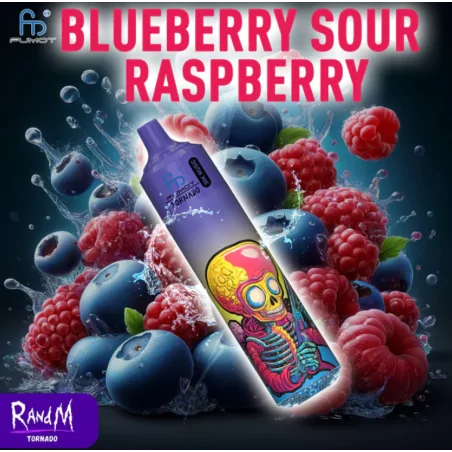 Tornado Music Blueberry Sour Raspberry 30000 puffs 20mg - RandM Disposable Vape