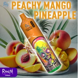 Tornado Music Peach Mango Pineapple 30000 puffs 20mg - RandM Disposable Vape