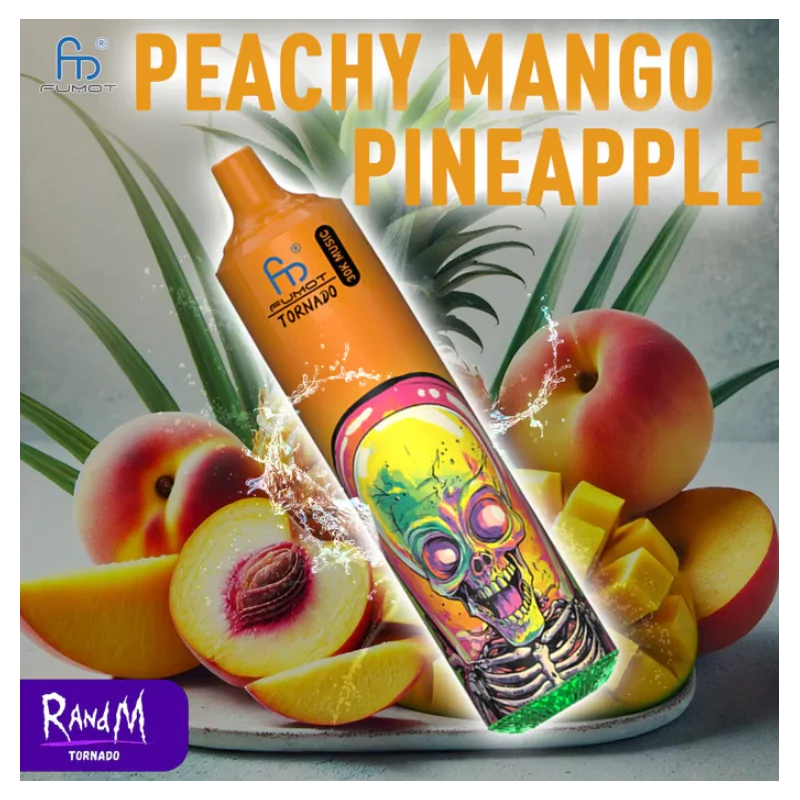 Tornado Music Peach Mango Pineapple 30000 puffs 20mg - RandM Disposable Vape