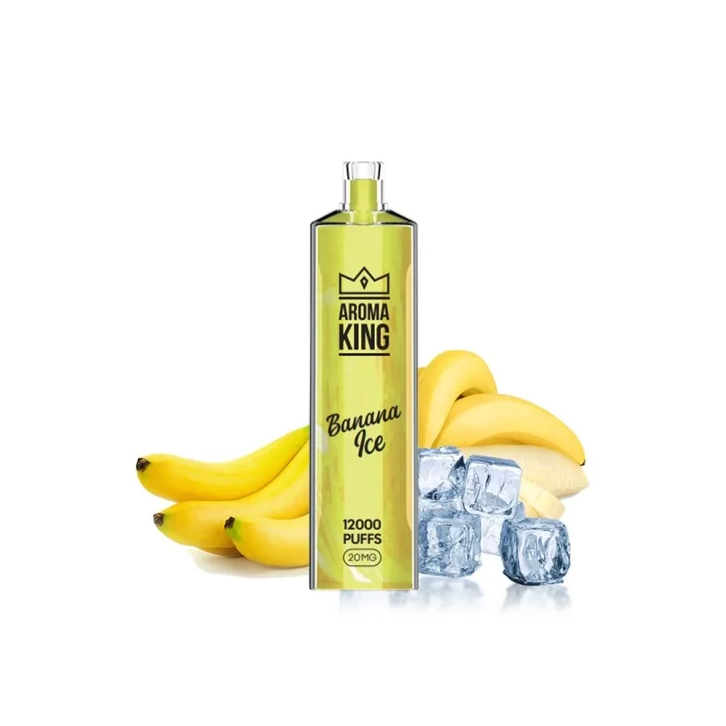 Puff Gem 12000 puffs Banana Ice ZERO - Aroma King Disposable Vape