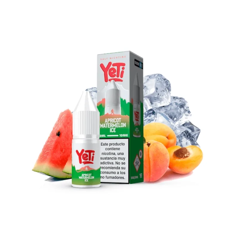 Yeti Nic Salt Apricot Watermelon Ice 10mg 10ml E liquid