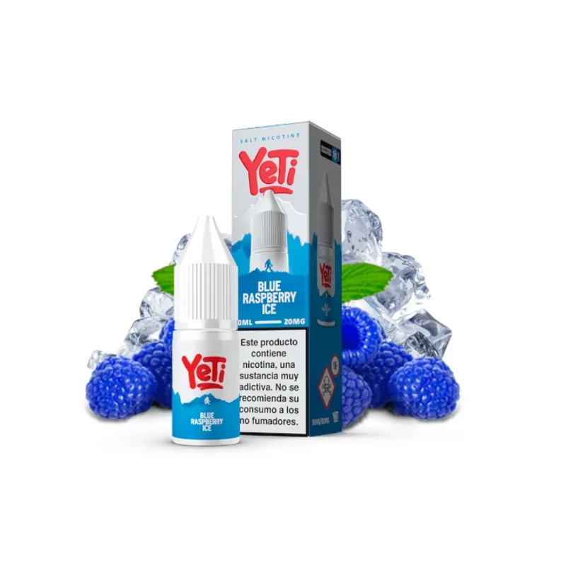 Yeti Nic Salt Blue Raspberry Ice 10mg 10ml E liquid