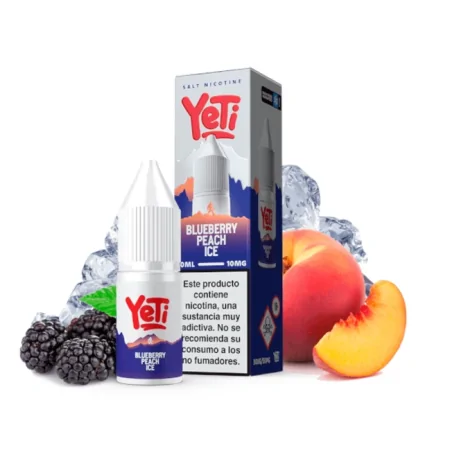 Yeti Nic Salt Blueberry Peach Ice 20mg 10ml E liquid