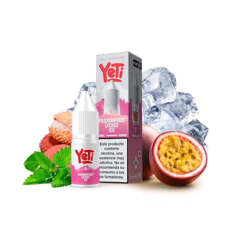 Yeti Nic Salt Passionfruit Lychee Ice 10mg 10ml E liquid