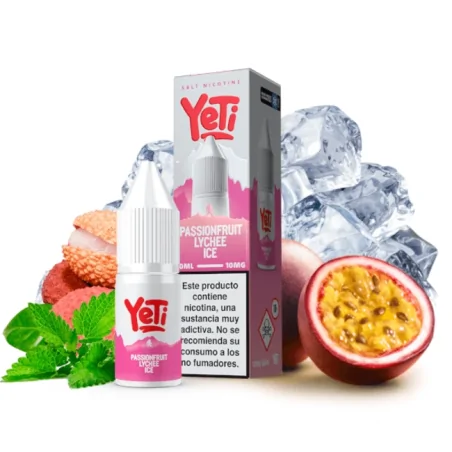 Yeti Nic Salt Passionfruit Lychee Ice 10mg 10ml E liquid