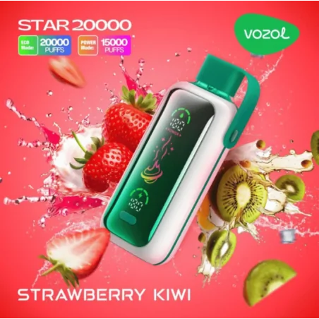 Vozol Star 20000 puffs Strawberry Kiwi 5% Disposable Vape