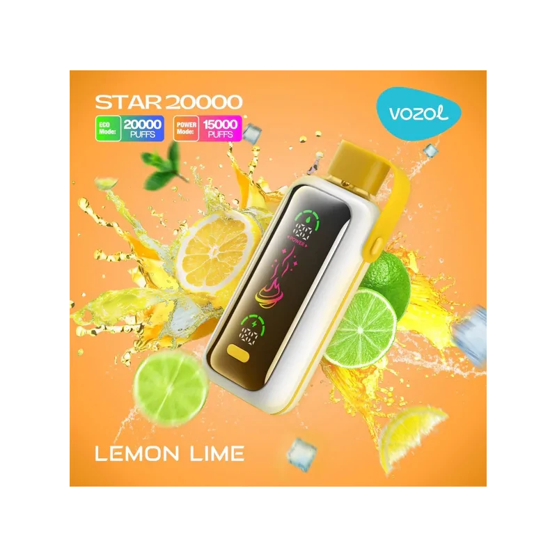 Vozol Star 20000 puffs Lemon Lime 5% Disposable Vape