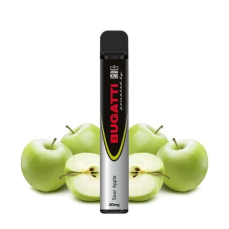 Bugatti 700 puffs Sour Apple 20mg - Aroma King Disposable Vape