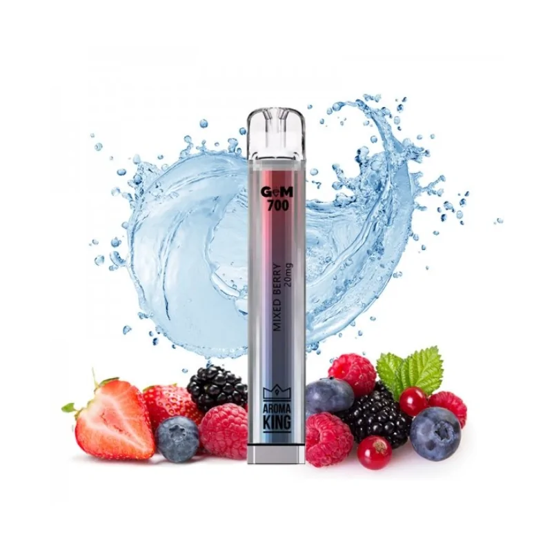 Puff Gem 700 puffs Mixed Berries 20mg - Aroma King Disposable Vape