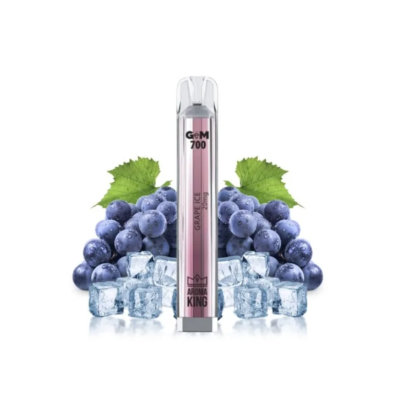 Puff Gem 700 puffs Grape Ice 20mg - Aroma King Disposable Vape