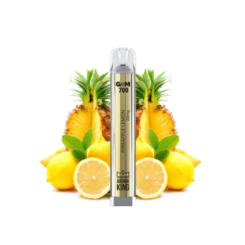 Puff Gem 700 puffs Pineapple Lemon 20mg - Aroma King Disposable Vape