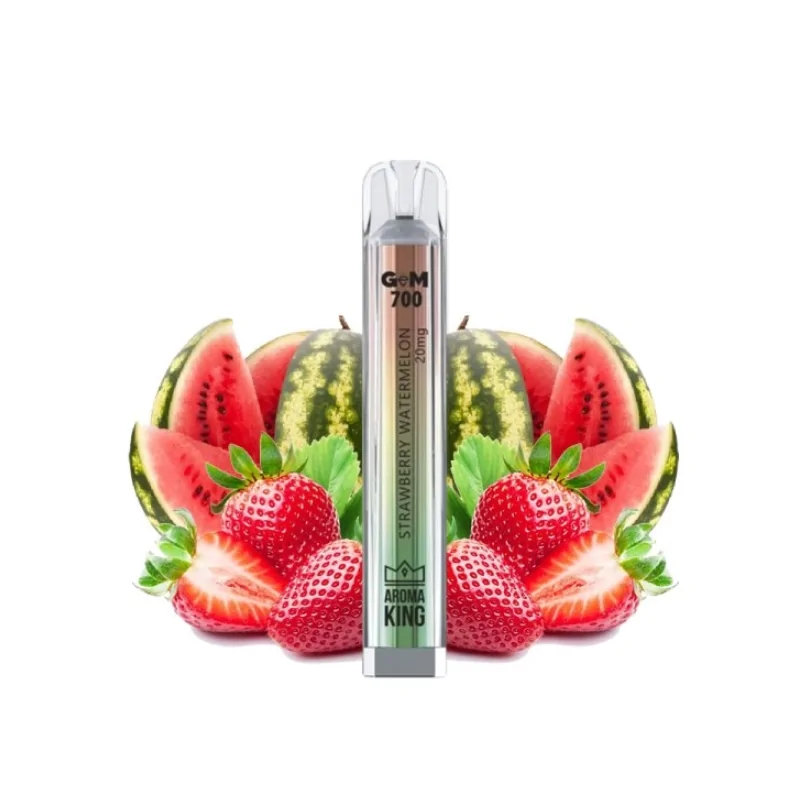 Puff Gem 700 puffs Strawberry Watermelon 20mg - Aroma King Disposable Vape