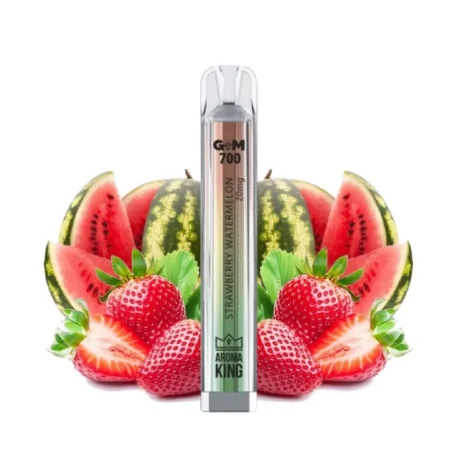 Puff Gem 700 puffs Strawberry Watermelon 20mg - Aroma King Disposable Vape