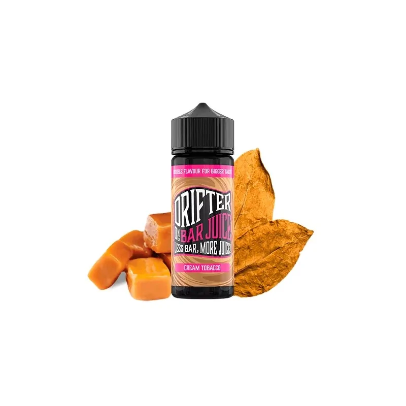 Prefilled Juice Sauz Drifter Bar Cream Tobacco 6mg 60/40 120ml Nicotine E-liquid