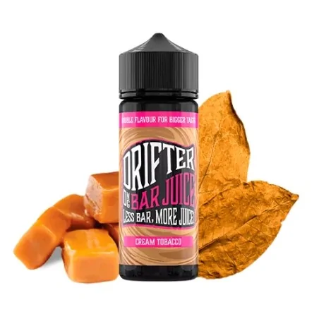 Prefilled Juice Sauz Drifter Bar Cream Tobacco 6mg 60/40 120ml Nicotine E-liquid