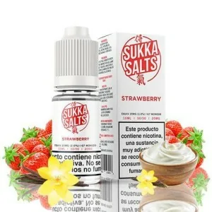 Sukka Salts Strawberry 10ml 10 mg Nicsalt e-liquid