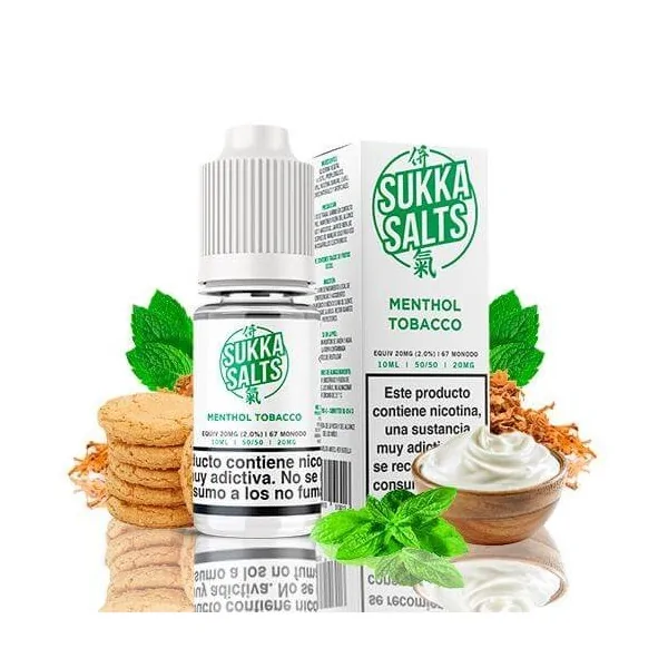 Sukka Salts Tobacco Menthol 10ml 10 mg Nicsalt e-liquid