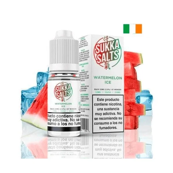 Sukka Salts Watermelon Ice 10ml 10 mg Nicsalt e-liquid