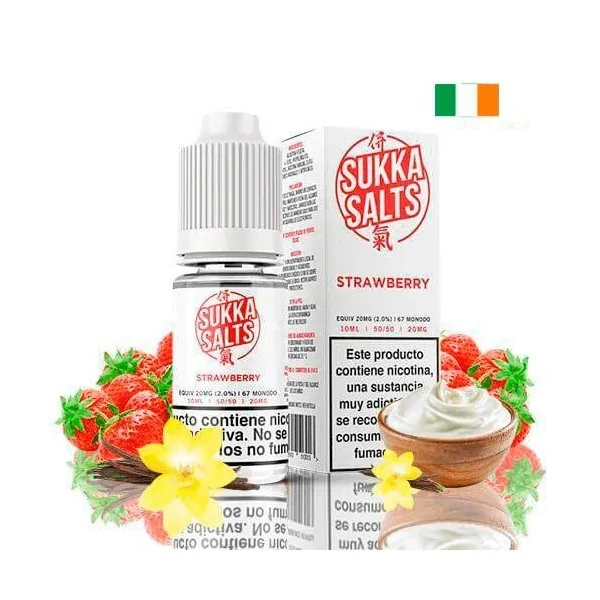 Sukka Salts Strawberry 10ml 20 mg Nicsalt e-liquid