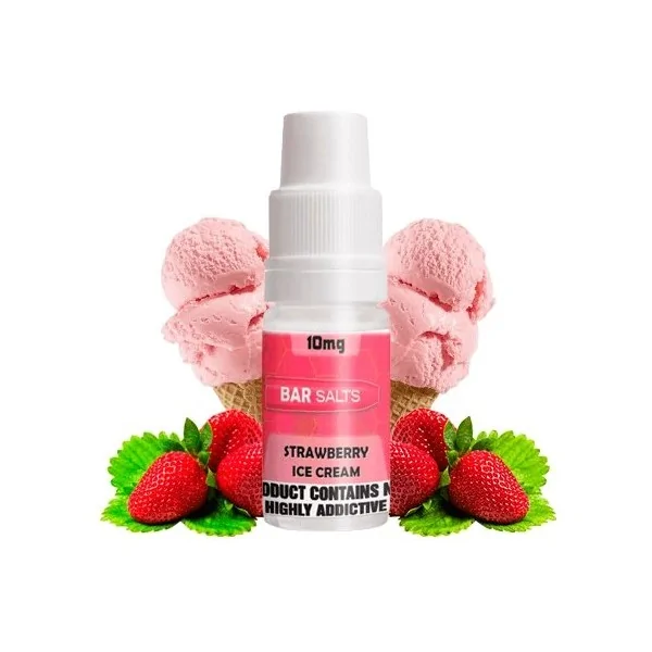 Bar Nic Salts Strawberry Ice Cream 10ml 10 mg e-liquid