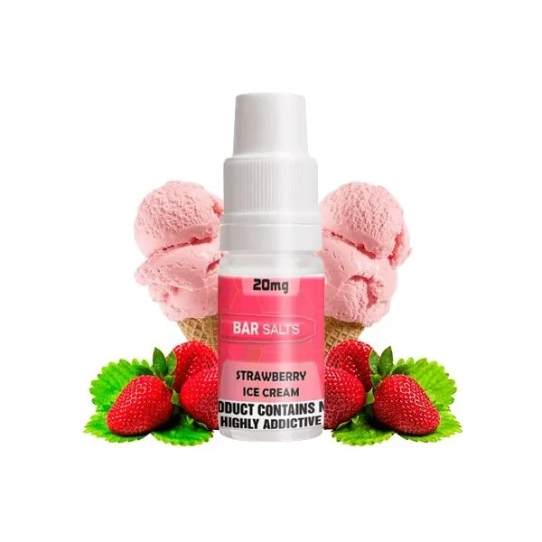 Bar Nic Salts Strawberry Ice Cream 10ml 20 mg e-liquid