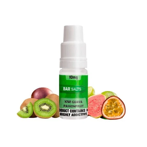 Bar Nic Salts Kiwi Guava Passionfruit 10ml 10 mg e-liquid