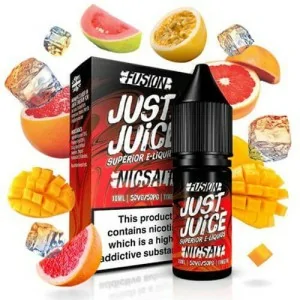 Juice Nic Salt Fusion Blood Orange Mango On Ice 10ml 20 mg e-liquid