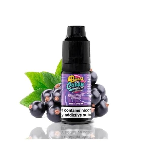 Burst My Candy Nic Salt Blackcurrant Gummy 10ml 20 mg e-liquid