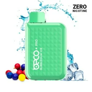 Vaptio Beco Pro Disposable Vape Bubblegum Ice 12ml ZERO NICOTINE 6000 Puffs