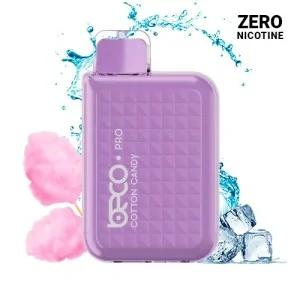 Vaptio Beco Pro Disposable Vape Cotton Candy 12ml ZERO NICOTINE 6000 Puffs