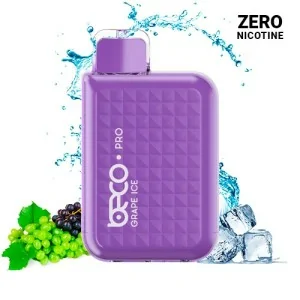 Vaptio Beco Pro Disposable Vape Grape Ice 12ml ZERO NICOTINE 6000 Puffs