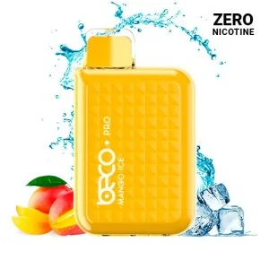 Vaptio Beco Pro Disposable Vape Mango Ice 12ml ZERO NICOTINE 6000 Puffs