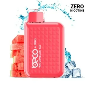 Vaptio Beco Pro Disposable Vape Watermelon Ice 12ml ZERO NICOTINE 6000 Puffs
