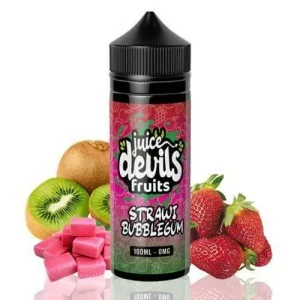 Juice Devils Strawi Bubblegum Fruits 100ml 0 mg e-liquid