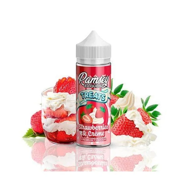 Ramsey E-Liquids Treats Strawberries & Cream 100ml 0 mg