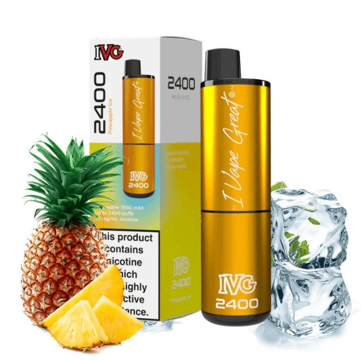IVG 20mg 2400 Puffs 4 in 1 Pineapple Ice Disposable vape