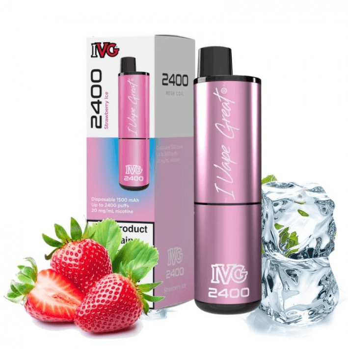 IVG 20mg 2400 Puffs 4 in 1 Strawberry Ice Disposable vape