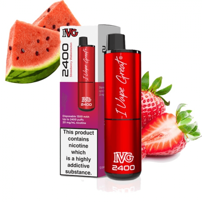 IVG 20mg 2400 Puffs 4 in 1 Strawberry Watermelon Disposable vape