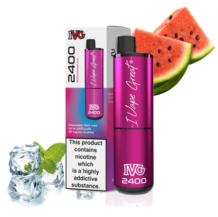 IVG 20mg 2400 Puffs 4 in 1 Watermelon Ice Disposable vape