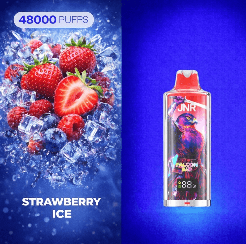 JNR Falcon Bar 48000 puffs 20mg Strawberry Ice Disposable Vape