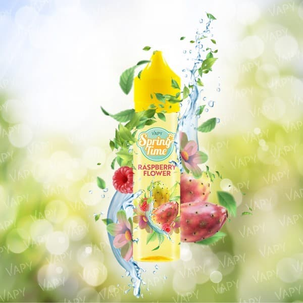 VAPY SPRING TIME Prefilled Raspberry Flower 60ml 3mg 50/50 E-liquid Expired On 05.07.25.