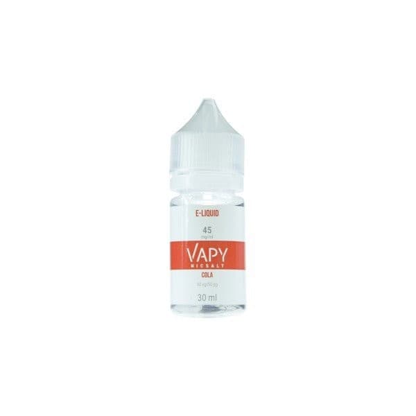 NicSalt VAPY Cola 30ml 45mg 50/50 e-liquid