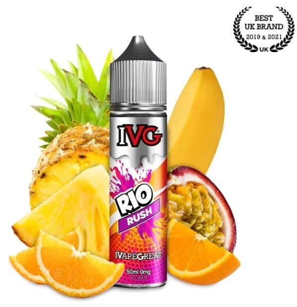 Líquido nic salt IVG Prefilled 60 ml 20 mg RIO RUSH 50/50