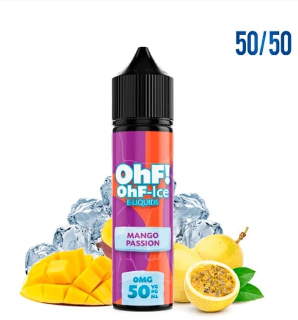 OHF Ice Aroma Mango Passion 20mg Prefilled 60ml NicSalt E-liquid