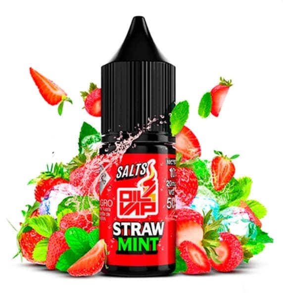 Oil4Vap Straw Mint Salts 10 ml 20 mg e-skystis