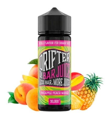 Prefilled Juice Sauz Drifter Bar Pineapple Peach Mango 6mg 60/40 120ml Nicotine E-liquid