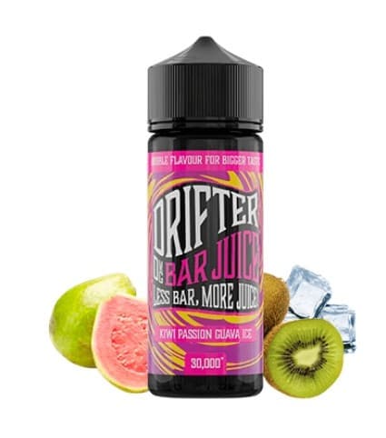 Predplnený nikotínový e-liquid Juice Sauz Drifter Bar Kiwi Passion Guava Ice 6 mg 60/40 120 ml