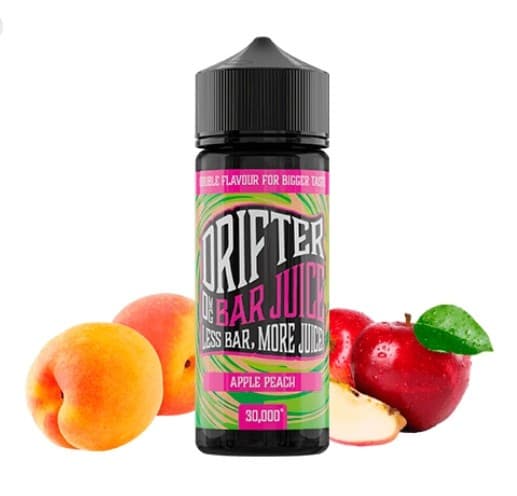 Prefilled Juice Sauz Drifter Bar Apple Peach 3mg 60/40 120ml Nicotine E-liquid